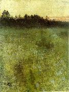 bruno liljefors sommarnatt, qvarnbo oil painting on canvas